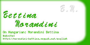 bettina morandini business card